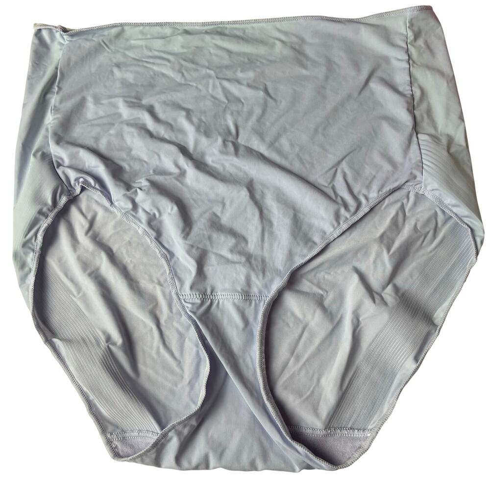 Bali No Lines Slip Briefs Periwinkle Blue Ladies Medium V401 Grippy Edge Comfort